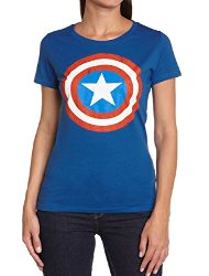 Camiseta de capitán américa de verano para mujer