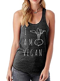 Camiseta veraniega "I am vegan" de deporte