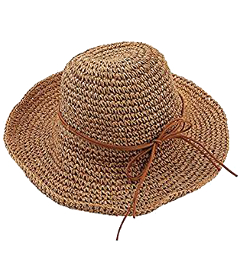 Sombrero de paja para el sol de playa